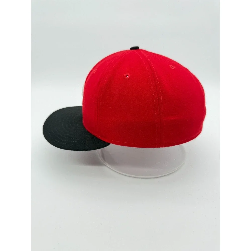 New Era 59FIFTY Cincinnati‎ Reds Baseball Cap Hat 8 Black Red Made in USA MLB